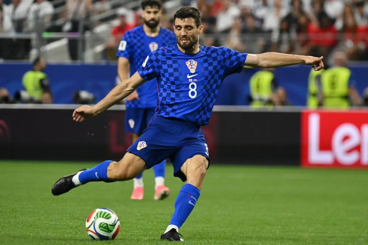 Mateo Kovacic, de Croacia, durante el partido del Mundial 2026 ante Inglaterra., EFE