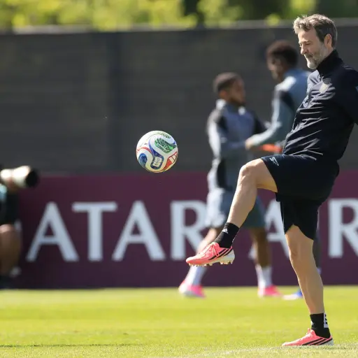 El seleccionador de Panamá, el español Thomas Christiansen ,EFE