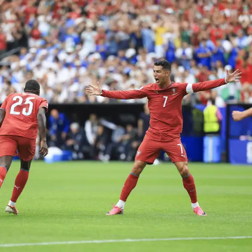 Celebración de Cristiano Ronaldo y Portugal ante Uzbekistán - EFE