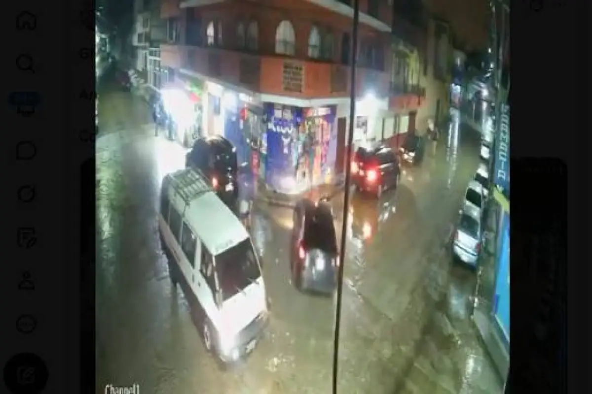 Accidente de tránsito en Chinautla, Captura de video