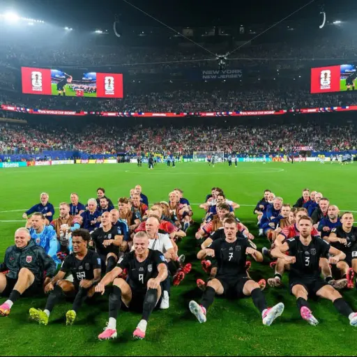 Selección de Noruega hace el famoso 