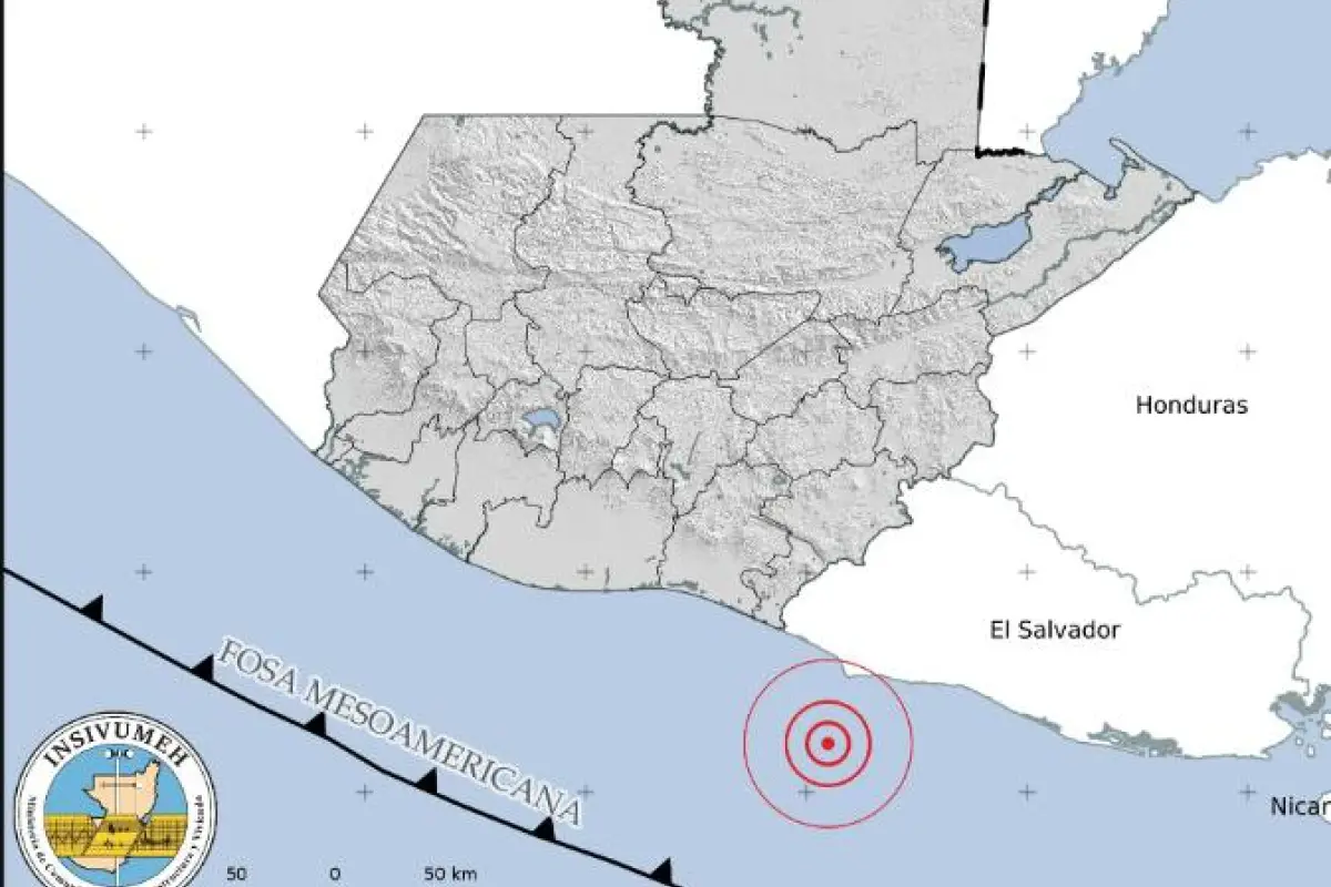 Detalles del sismo registrado a las 11:31 horas del martes 23 de junio de 2026 en Guatemala., Insivumeh