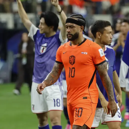 Memphis Depay, de Países Bajos, luego del empate contra Japón en el primer juego de su grupo del Mundial 2026 ,EFE