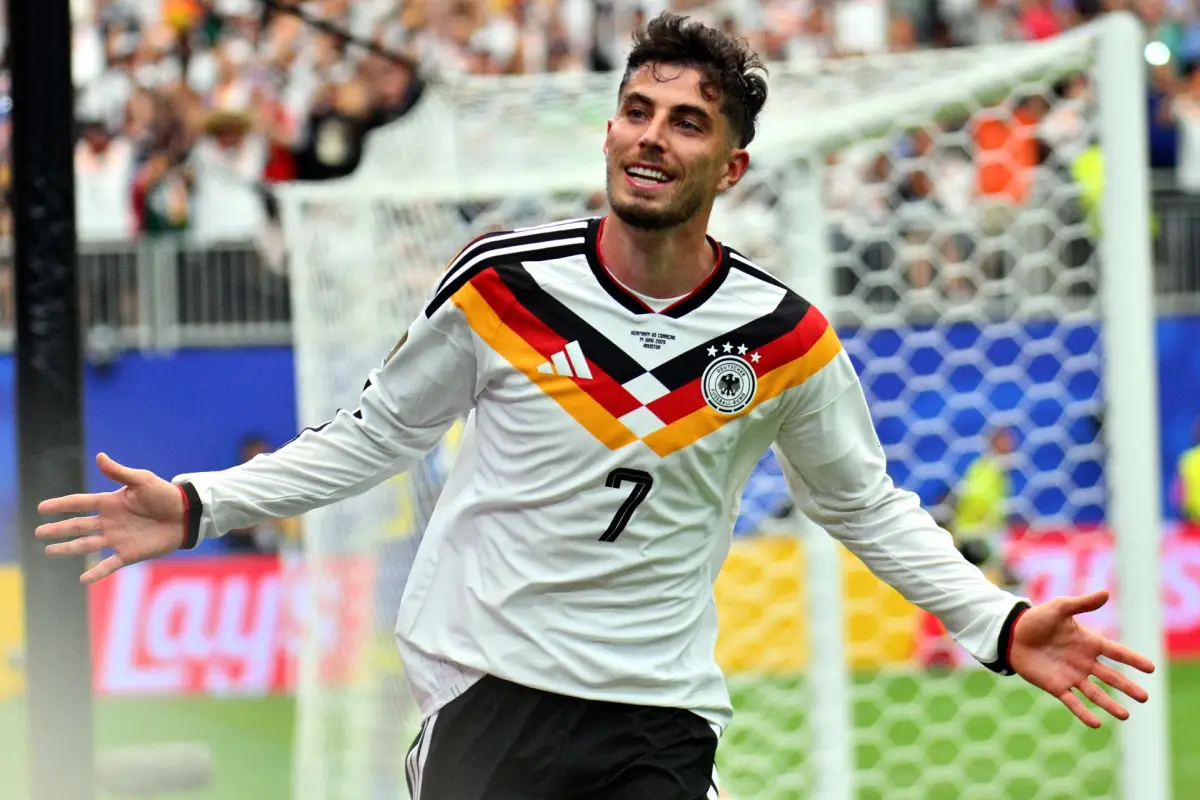 Kai Havertz, de Alemania, al celebrar un gol contra Curazao, EFE