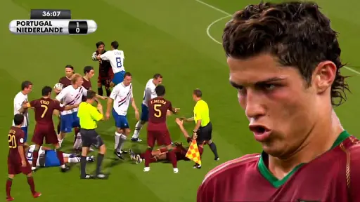 ¡Más de 20 tarjetas! Video viral del partido más violento en un mundial
