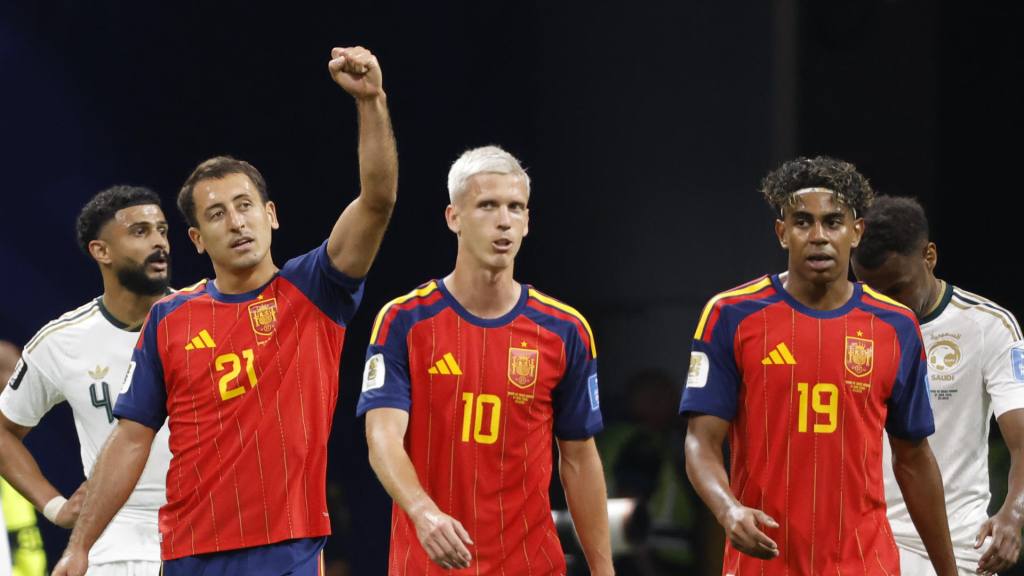 Partido entre España y Arabia Saudita por el Mundial 2026 | EFE