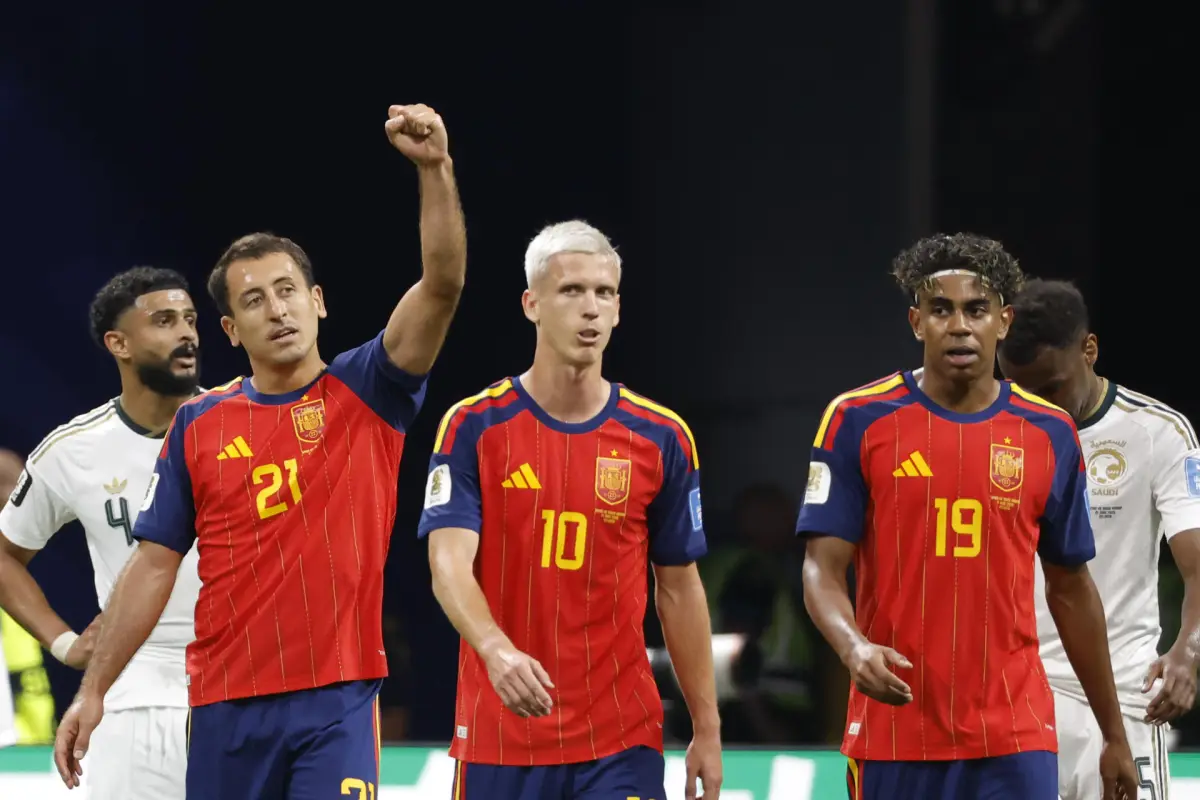 Celebración de España ante Arabia Saudita en el Mundial 2026 - EFE