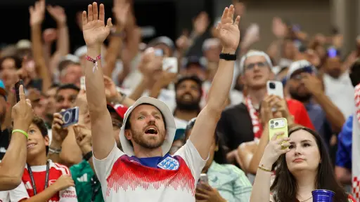 La otra goleada del Inglaterra-Croacia: 45 mil 349 cervezas en un solo día