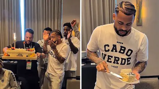 Entre pastel y sonrisas: Cabo Verde festeja cumpleaños previo al duelo con Uruguay en el Mundial 2026