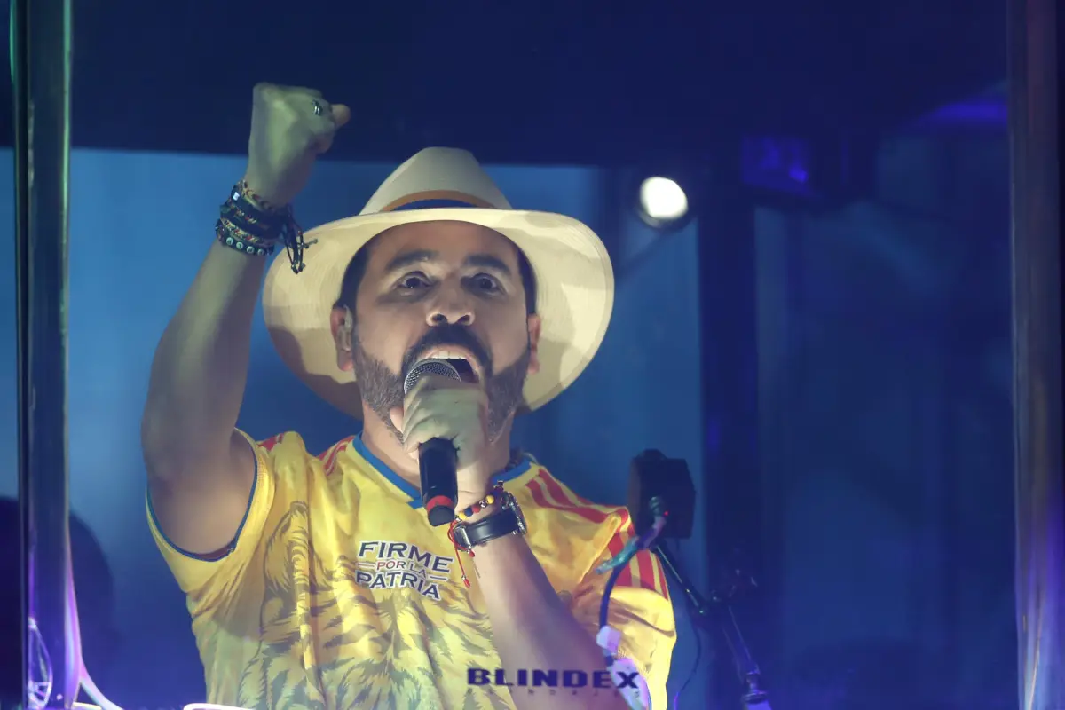 Fotografía de archivo del candidato ultraderechista Abelardo de la Espriella, ganador en la segunda vuelta de las elecciones en Colombia, EFE/ Ernesto Guzman Jr