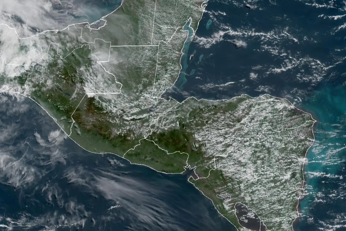El Insivumeh informó que el territorio nacional se encuentra afectado por una onda del este., NOAA