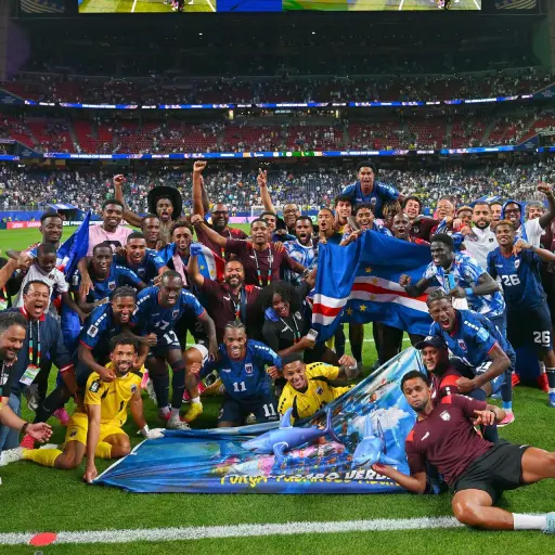 Celebración de Cabo Verde tras clasificar a los dieciseisavos del Mundial 2026. ,EFE