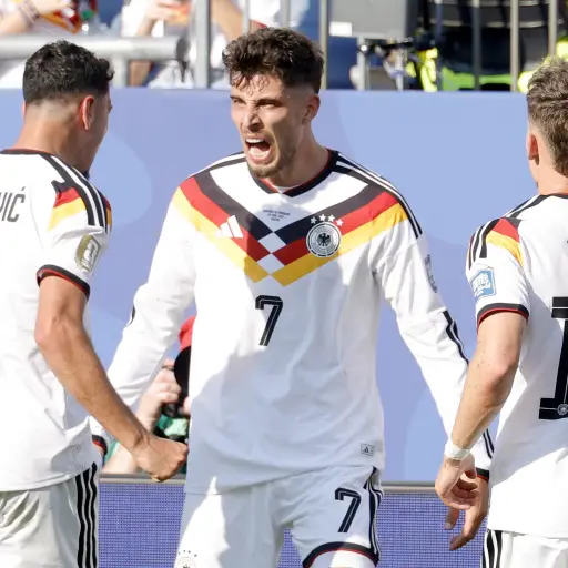 Kai Havertz celebrando ante Paraguay en el Mundial 2026