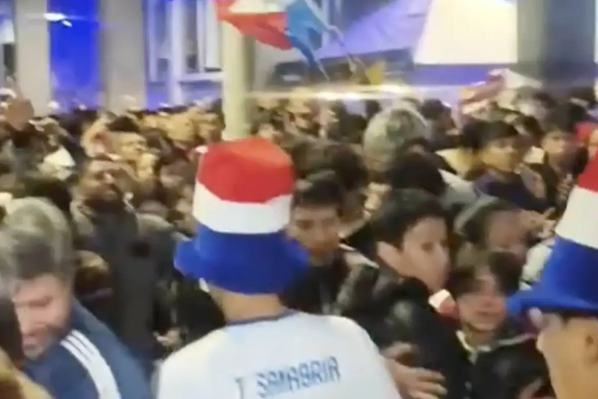 Las calles de Paraguay vibraron tras la histórica victoria sobre Alemania., Captura de pantalla video de X.