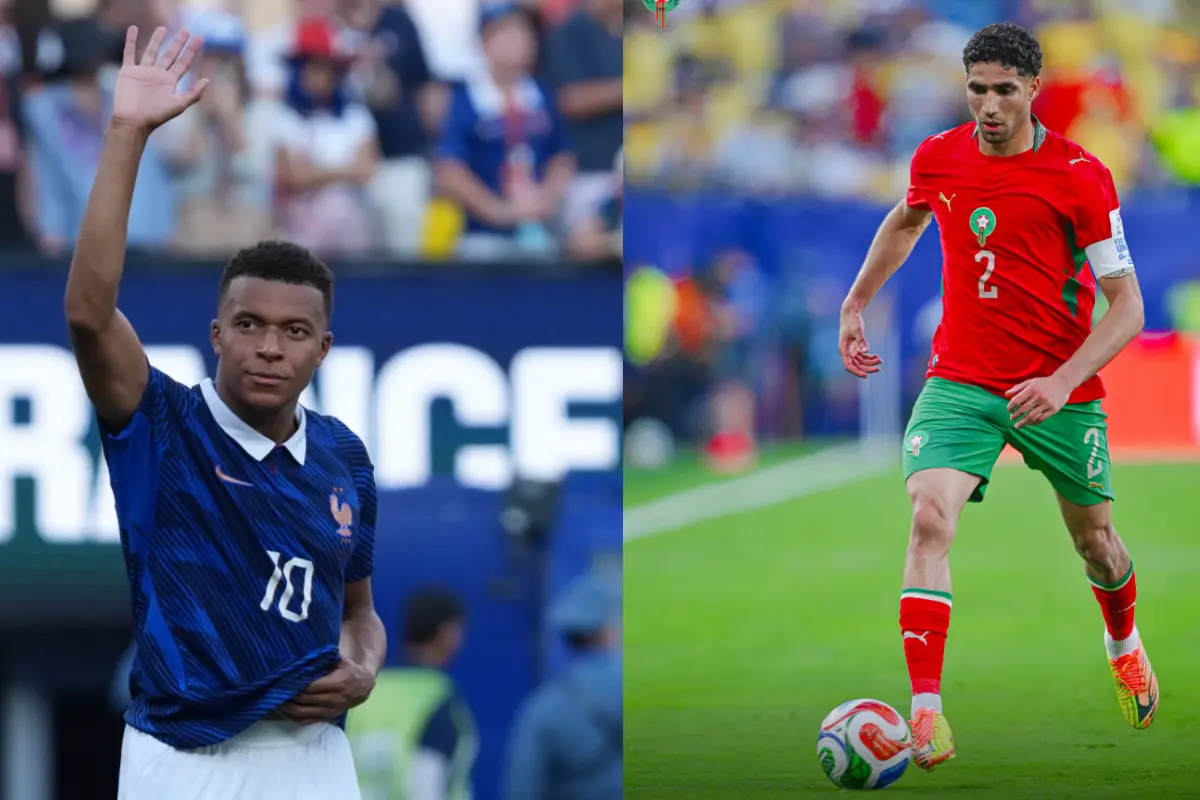 Mbappé vs Hakimi, el duelo de estrellas del juego entre Francia y Marruecos, 