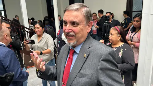 Miquel Cortés, rector de la Universidad Rafael Landívar, quien fue electo por el Foro de Rectores para presidir la comisión de postulación para Contralor General 2026. ,Omar Solís/Emisoras Unidas