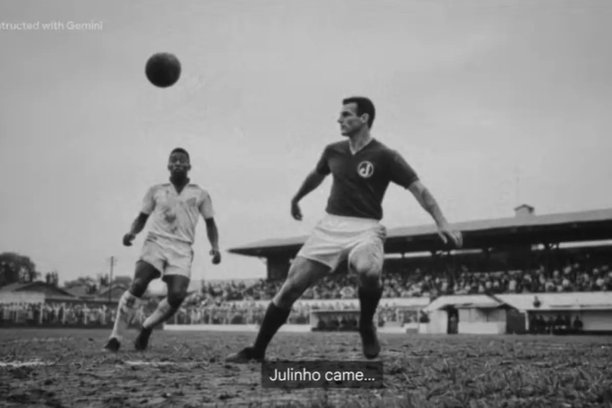 Gol desaparecido de Pelé recreado por la Inteligencia Artificial 