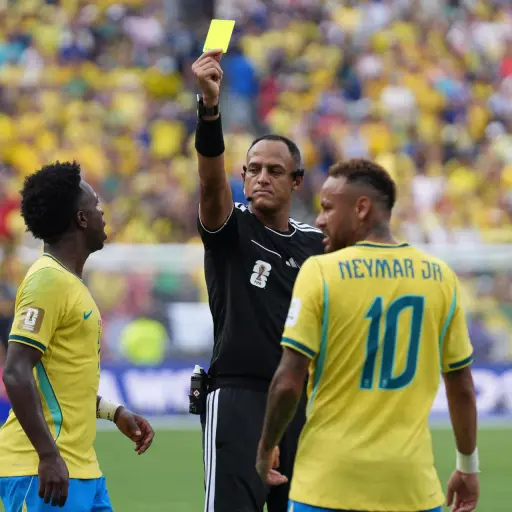 El arbitro de Estados Unidos Ismail Elfath. ,EFE.