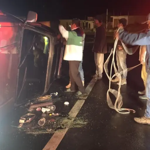 accidente en ruta Interamericana