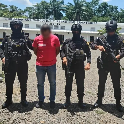 Walter Estrada, alias Calamardo, fue capturado en Guatemala y es requerido por la justicia de EE. UU. por vínculos con el narcotráfico. ,PNC