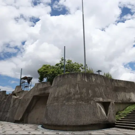 El lugar donde será construido el monumento funerario que resguardara los restos de Miguel Ángel Asturias, en su repatriación a la Ciudad de Guatemala. ,Foto EFE