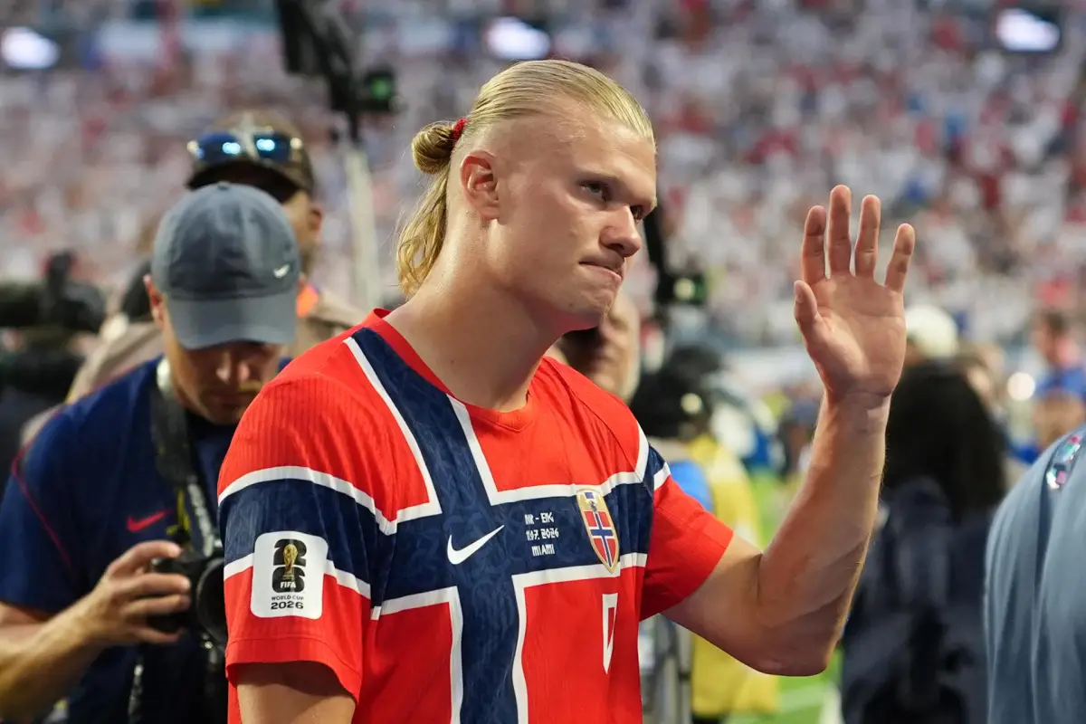 Haaland fue el goleador de Noruega en el Mundial 2026., EFE
