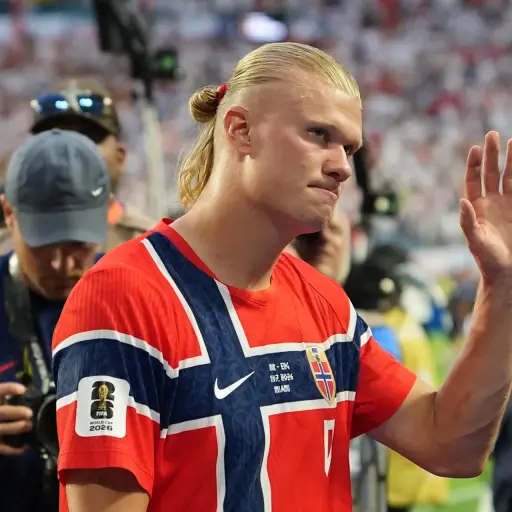 Haaland fue el goleador de Noruega en el Mundial 2026. ,EFE