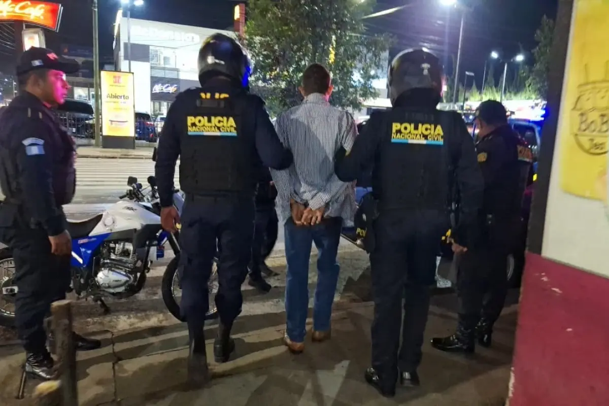 El presunto asaltante fue detenido en la zona 1 de Quetzaltenango., PNC
