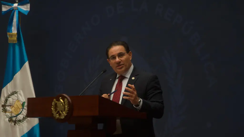 El ministro de Gobernación, Marco Antonio Villeda, en conferencia de prensa el lunes 13 de julio de 2026 en el Palacio Nacional de la Cultura. ,Omar Solís/Emisoras Unidas