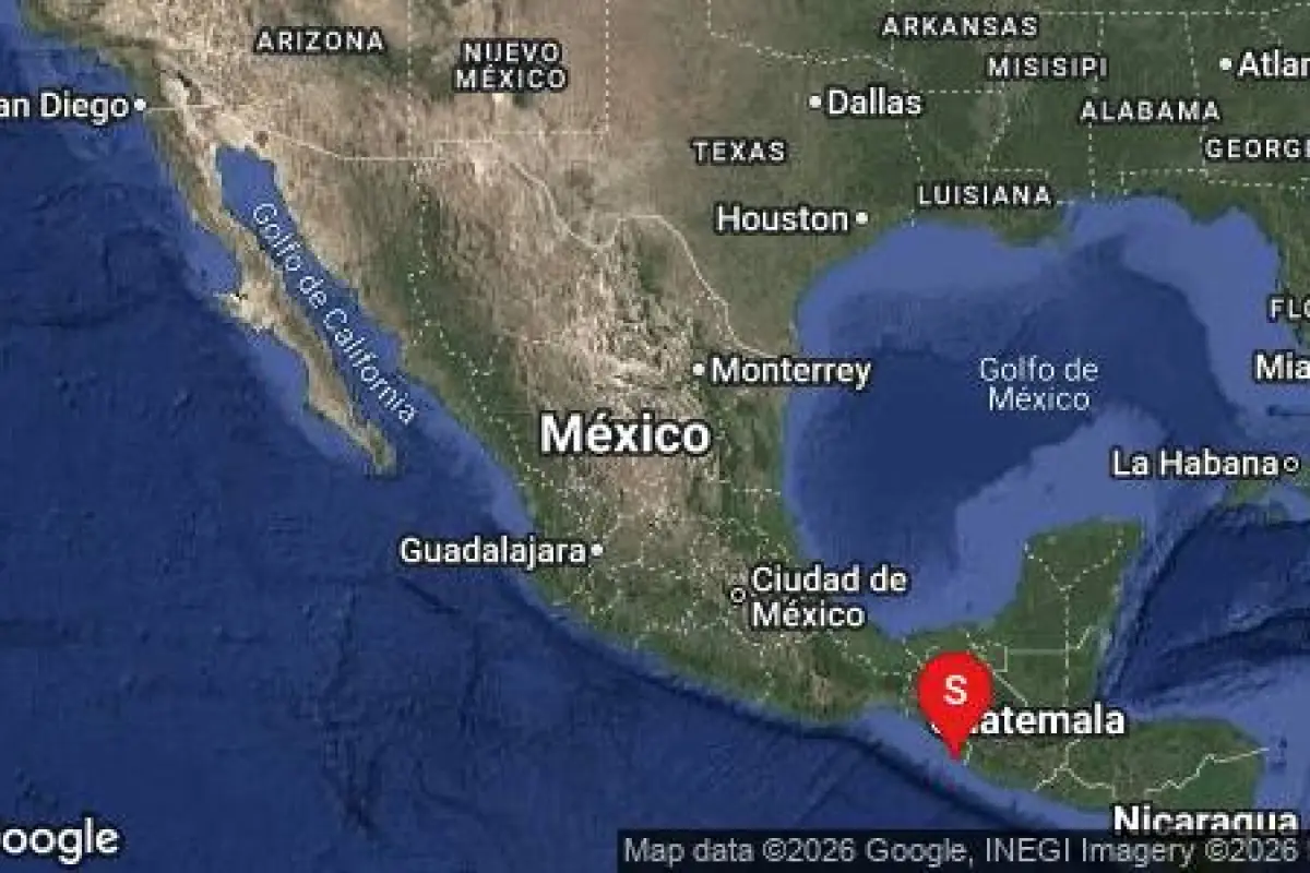 El sismo fue sensible en varias localidades del Occidente del país., Captura de pantalla