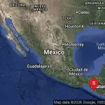 El sismo fue sensible en varias localidades del Occidente del país. ,Captura de pantalla