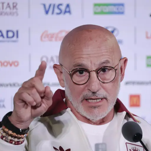 Luis de la Fuente durante la conferencia de prensa previo al juego entre España y Bélgica por los cuartos de final del Mundial 2026 ,EFE