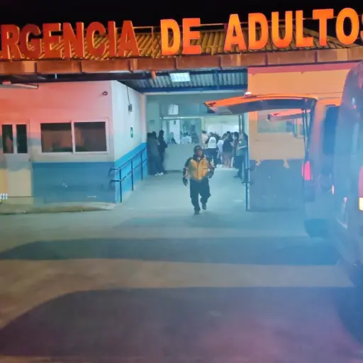 Los heridos en el incidente armado en Villa Canales fueron ingresados al hospital Roosevelt. ,Bomberos Voluntarios