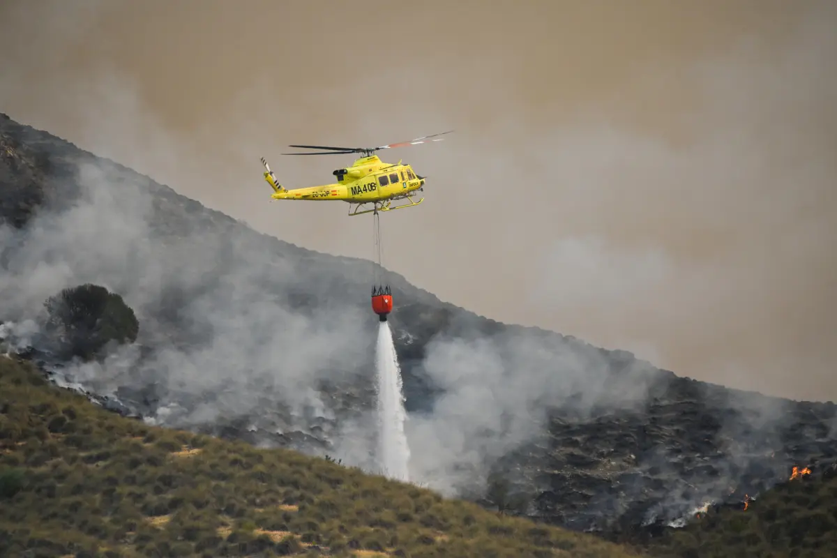 Incendio en Almería, España, EFE