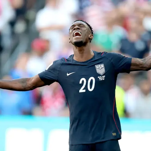 Folarin Balogun, delantero de la selección de Estados Unidos, en el partido ante Bélgica en el Mundial 2026 ,EFE