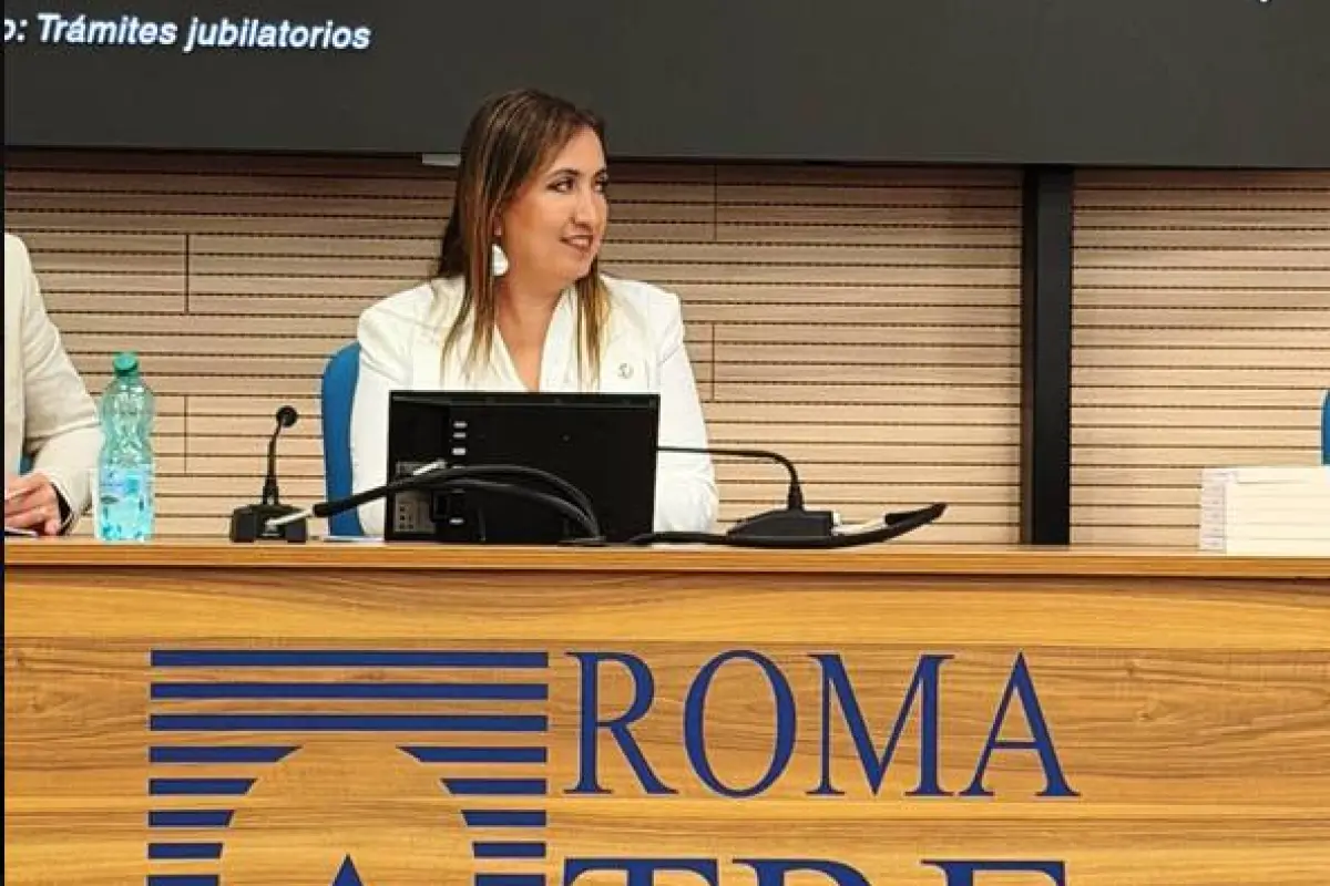 La presidenta del Organismo Judicial, Claudia Paredes, participó en un seminario en Roma, Italia, en julio de 2026., OJ