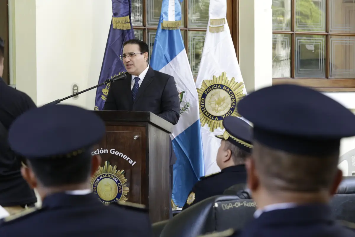 Ministro de Gobernación, Marco Antonio Villeda, Foto Mingob