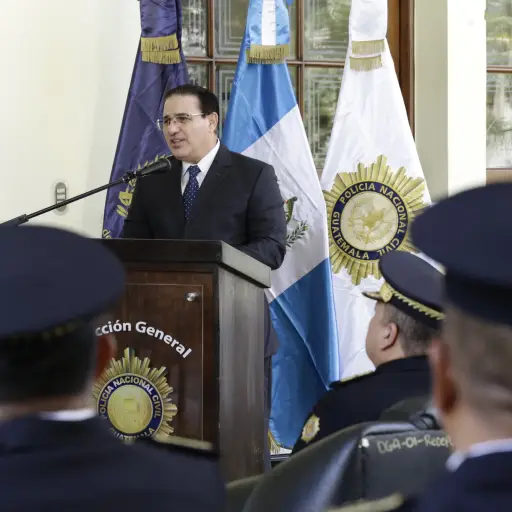 Ministro de Gobernación, Marco Antonio Villeda ,Foto Mingob