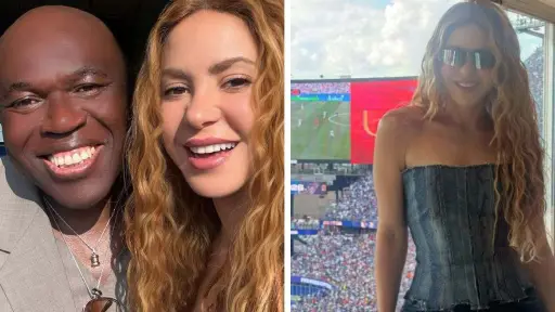 Shakira presume foto con el padre de Mbappé y desata revuelo en el Mundial 2026