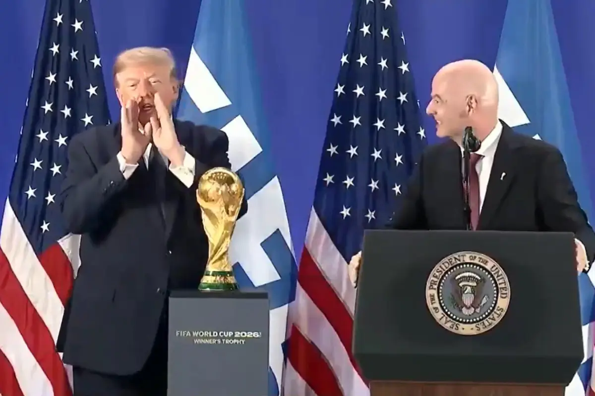 Trump durante una actividad de la FIFA previo a la final del Mundial 2026, EFE