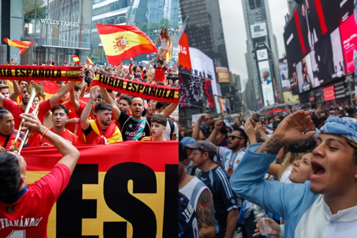Nueva York se prepara para una final con pasión argentina y española., EFE.