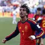 Celebración de Ferran Torres en la final del Mundial - EFE