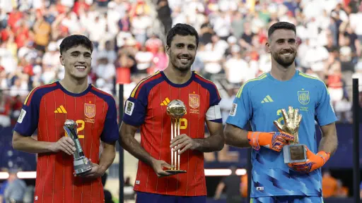 Unai Simón,  Rodri Hernández y Cubarsí ganan premios individuales