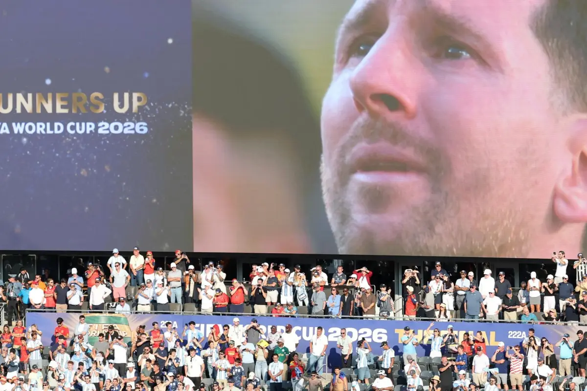 El duro golpe que Messi vuelve a sufrir en el MetLife Stadium., EFE.