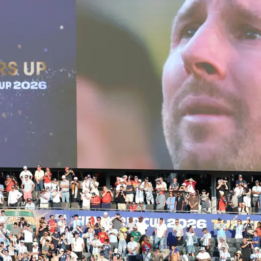 El duro golpe que Messi vuelve a sufrir en el MetLife Stadium. ,EFE.