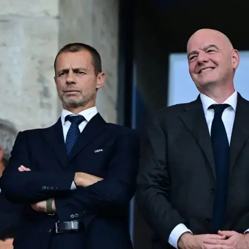 Aleksander Ceferin y Gianni Infantino, presidentes de la UEFA y FIFA - RR.SS: