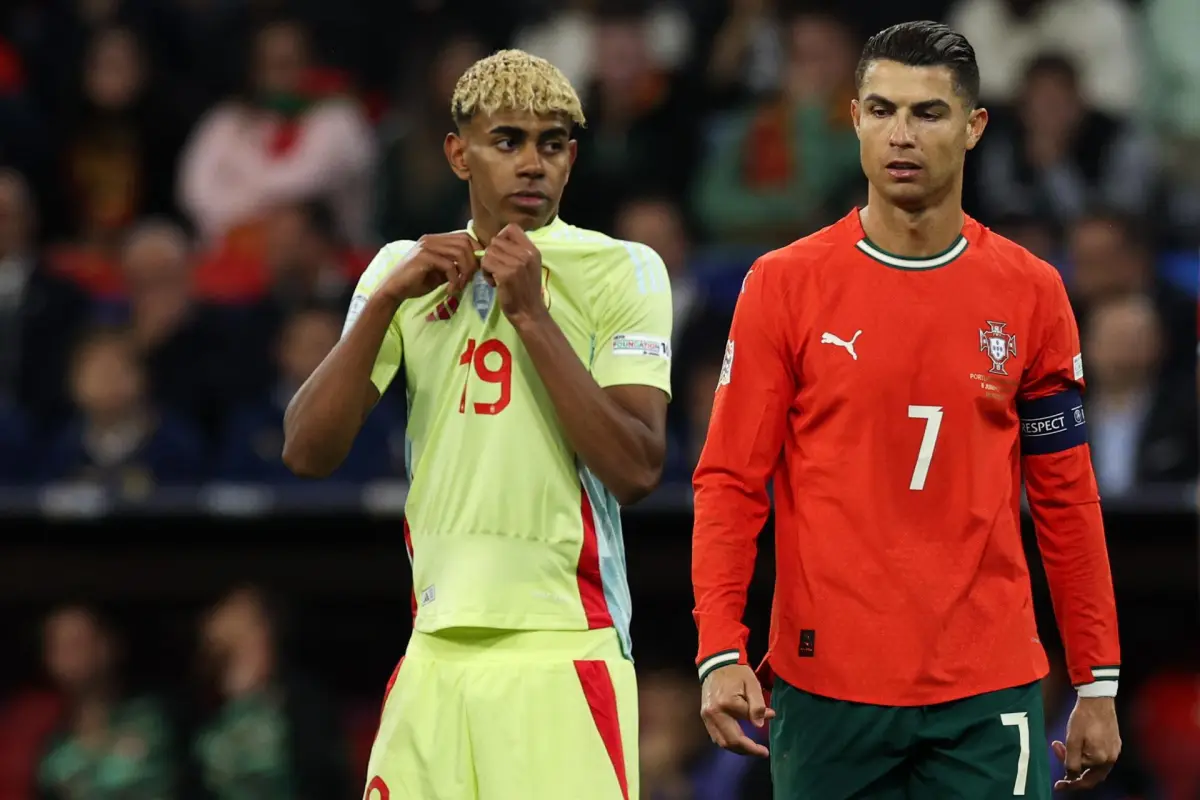 Lamine Yamal y Cristiano Ronaldo, EFE