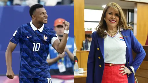 Kylian Mbappé le responde a senadora paraguaya 