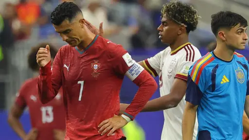 El gesto de Lamine Yamal con Cristiano Ronaldo tras la eliminación de Portugal