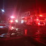 Área donde se registró el incendio en Villa Nueva. ,Bomberos Voluntarios